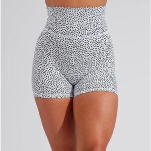 Buffbunny Rebel Shorts White Bossy Print NWOT